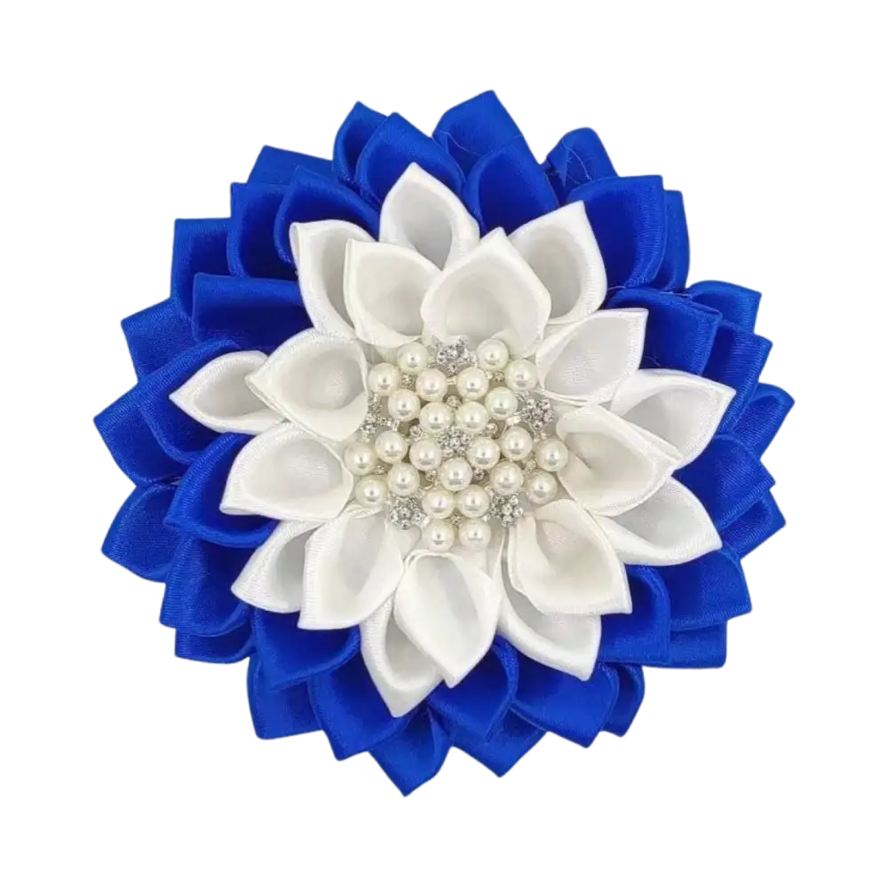 Brooch White/Blue (4.5’) Brooches And Pins