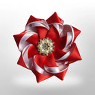 Clearance: Brooch Pin (3.5’) Dominant Red And White Brooches Pins