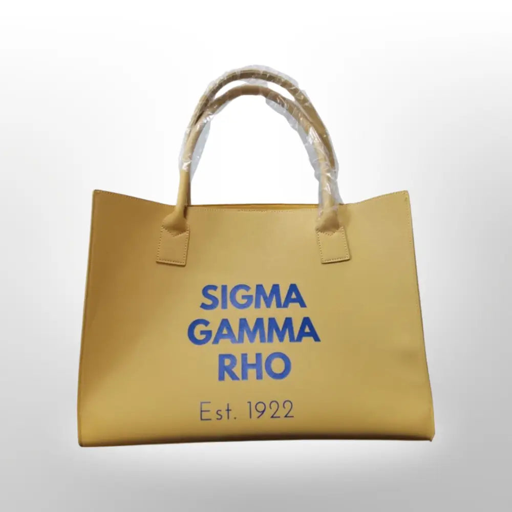 Clearance: Sigma Gamma Rho Golden Tote Bag Purses And Bags