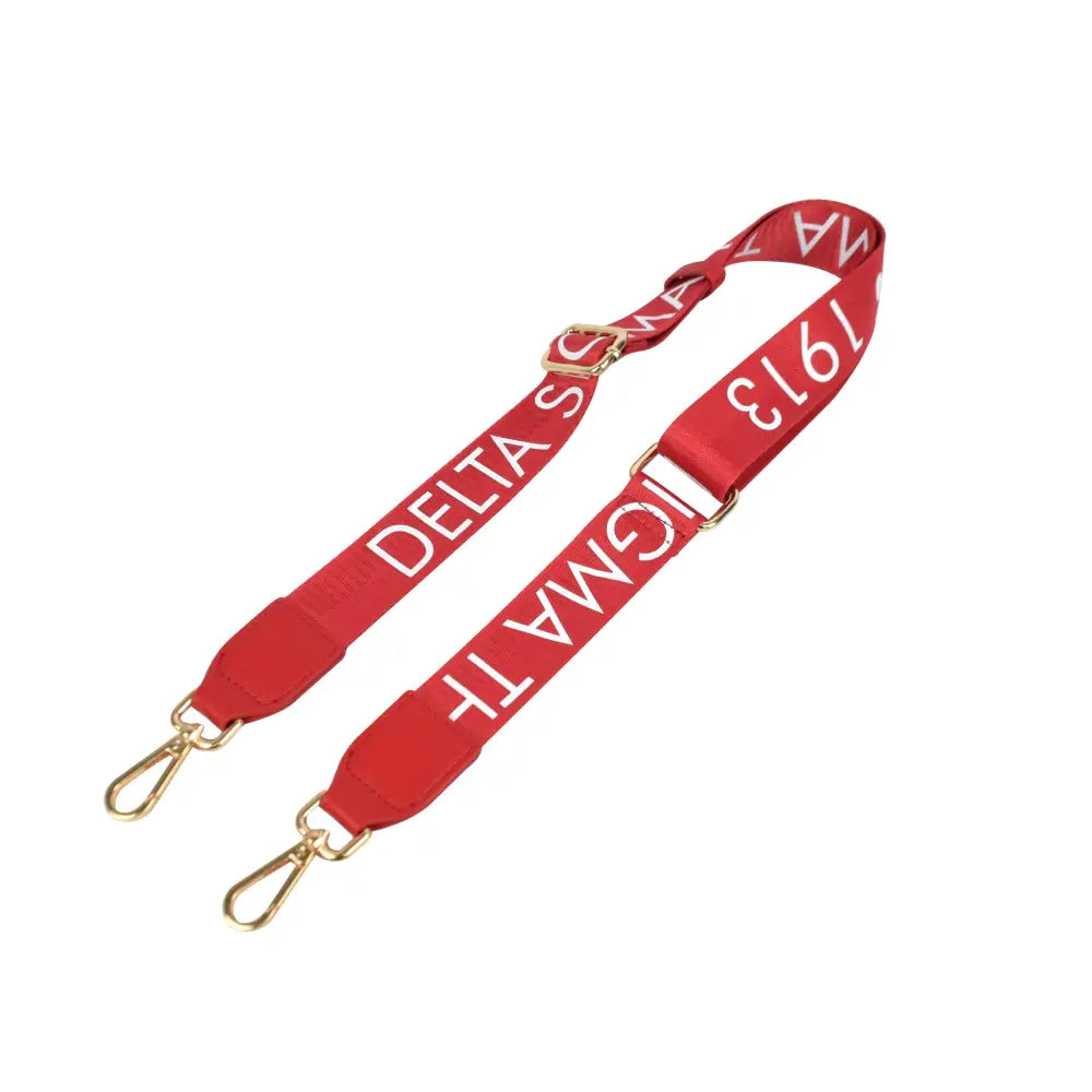 Red purse strap on sale