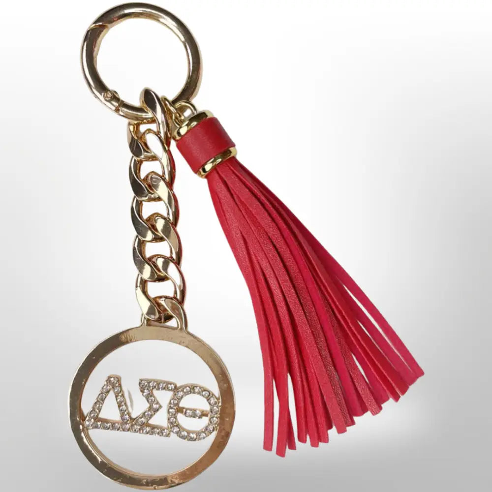 Delta Sigma Theta Keychain W/ Tassel Keychains