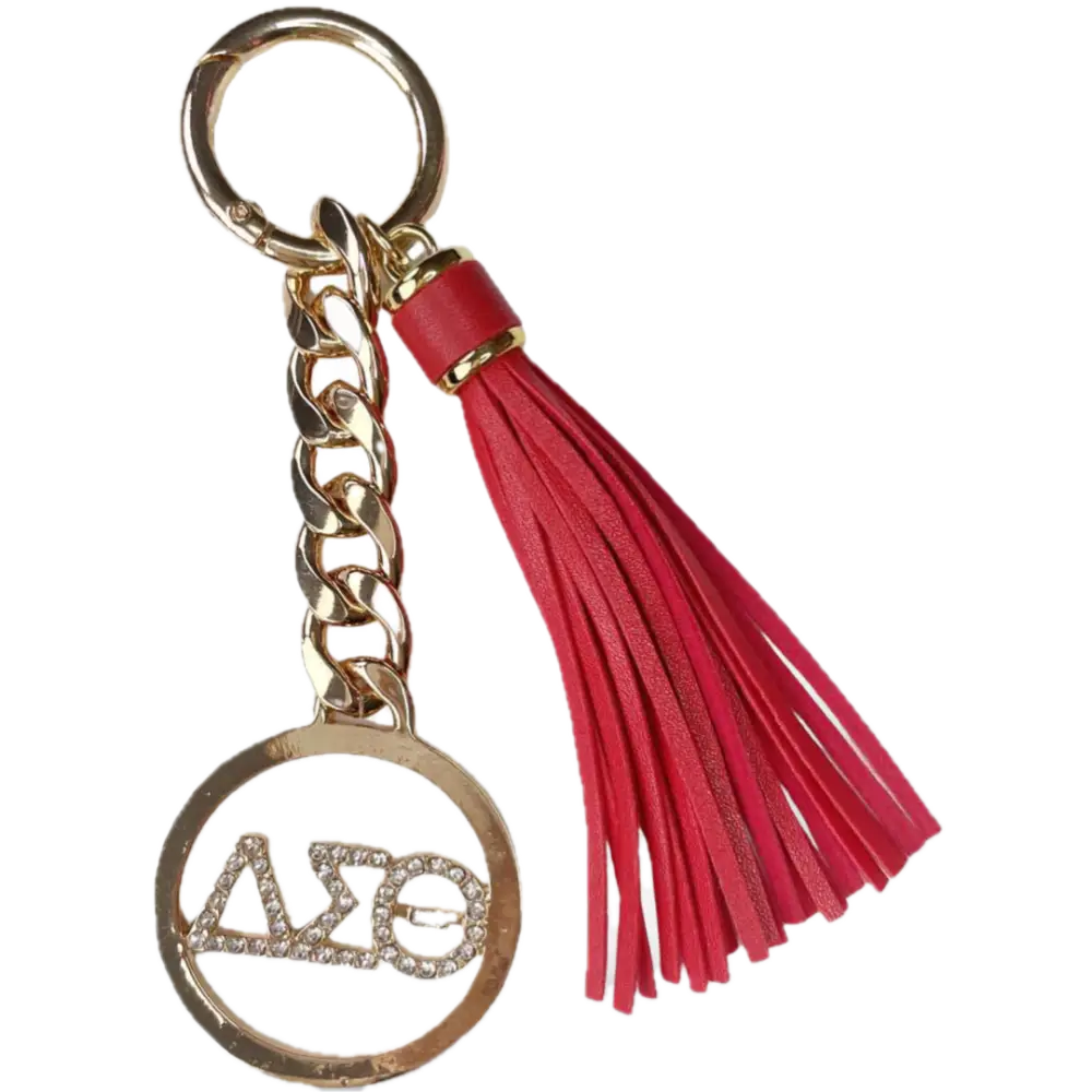 Delta Sigma Theta Keychain W/ Tassel Keychains