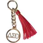 Delta Sigma Theta Keychain W/ Tassel Keychains