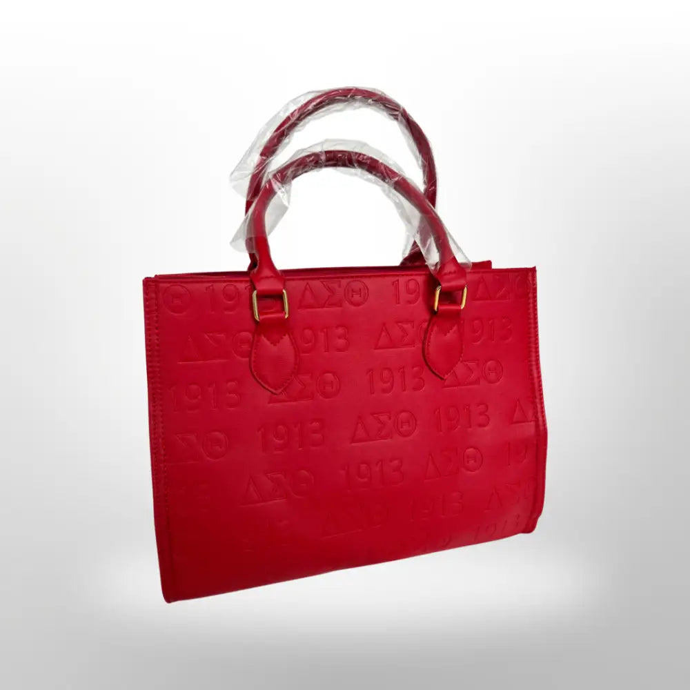 Delta Sigma Theta Logo Tote Bag Red Purses And Bags