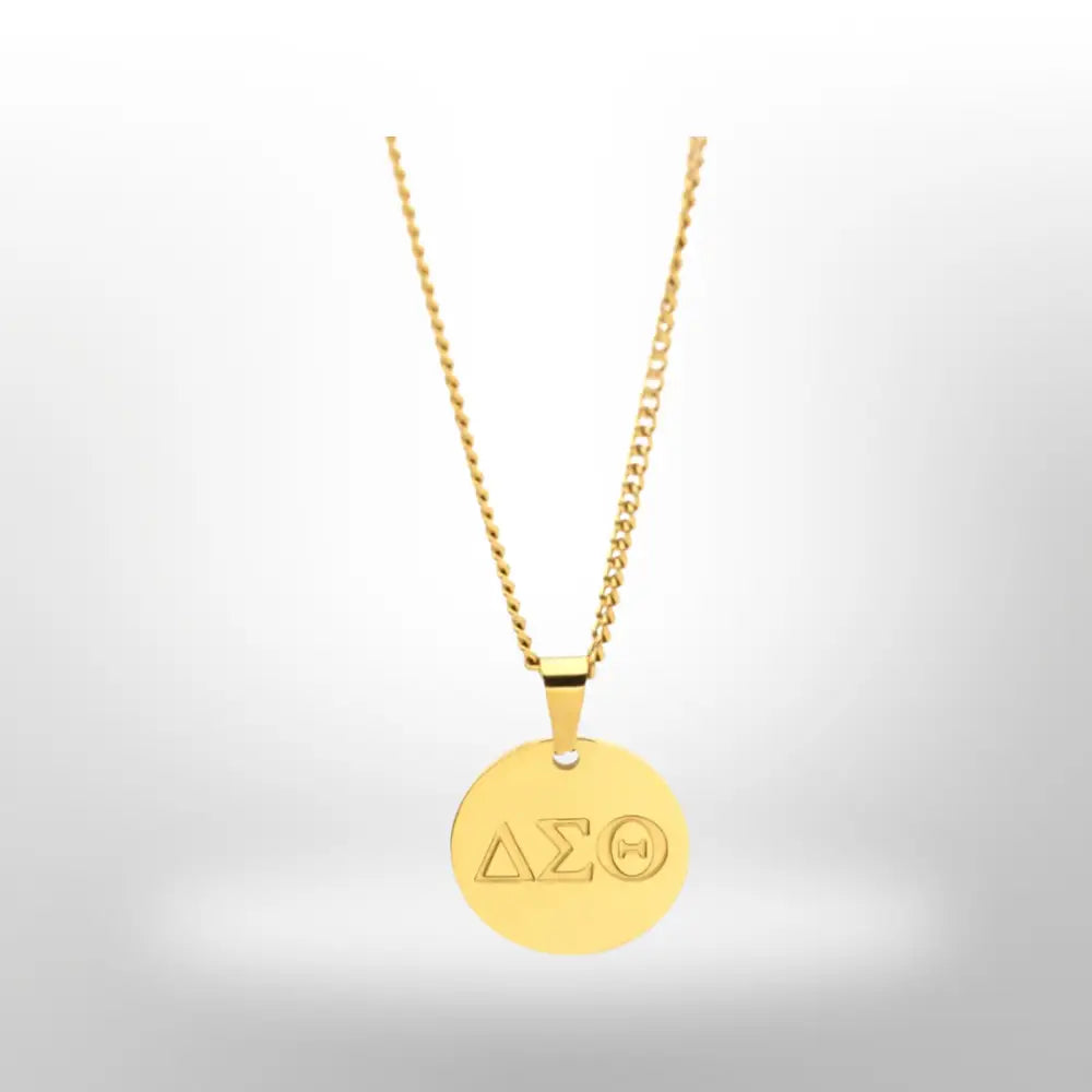 Delta Sigma Theta Necklace Gold Necklaces