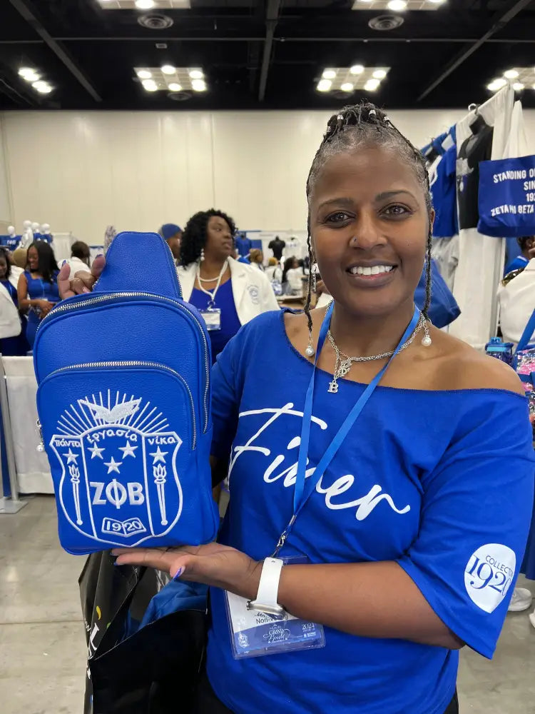 [ Pre-Order: Will Ship By October 1 2024 ] Zeta Phi Beta The Finer Satchel Crossbody Purses And