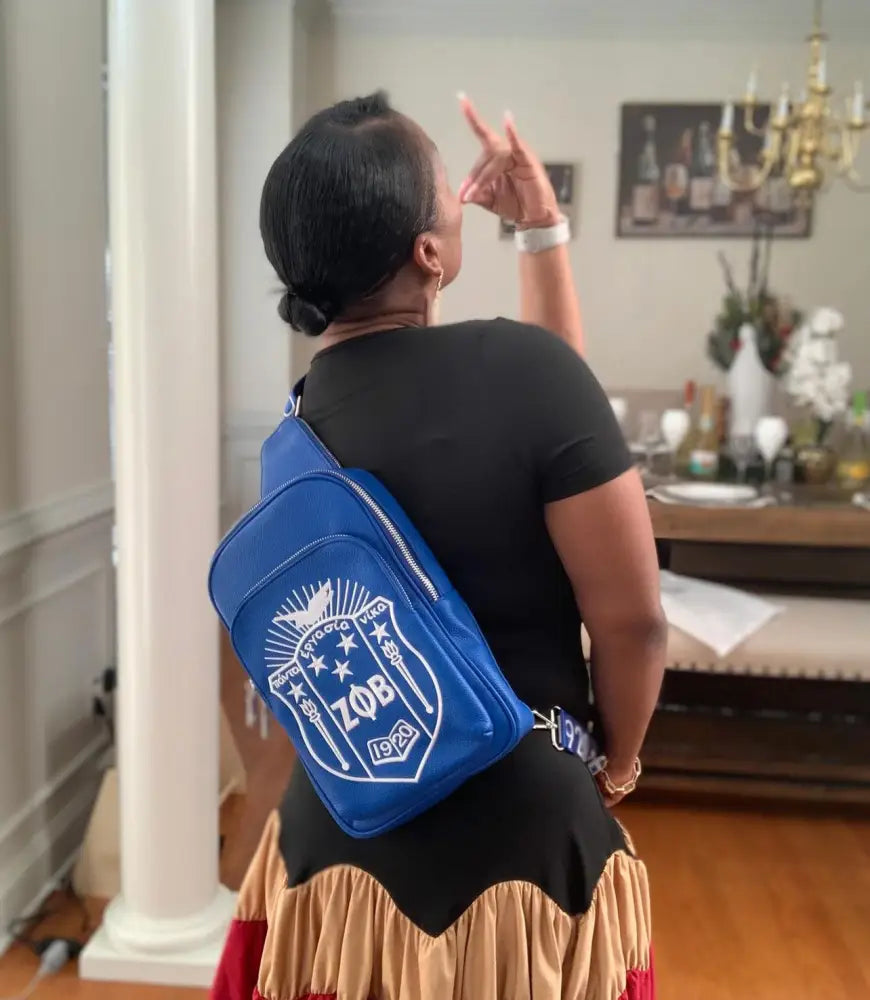 [ Pre-Order: Will Ship By October 1 2024 ] Zeta Phi Beta The Finer Satchel Crossbody Purses And