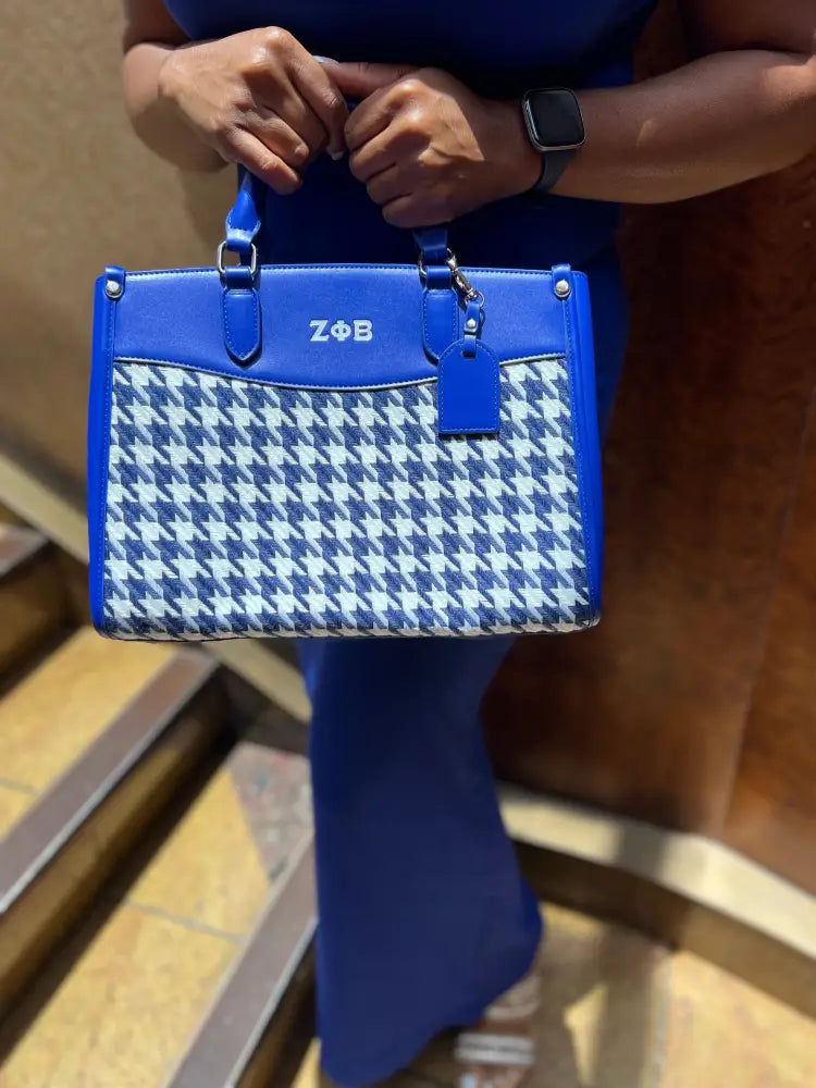 [ Pre-Order: Will Ship By September 15 2024 ] Zeta Phi Beta “Natalie” Medium Tote Bag Purses