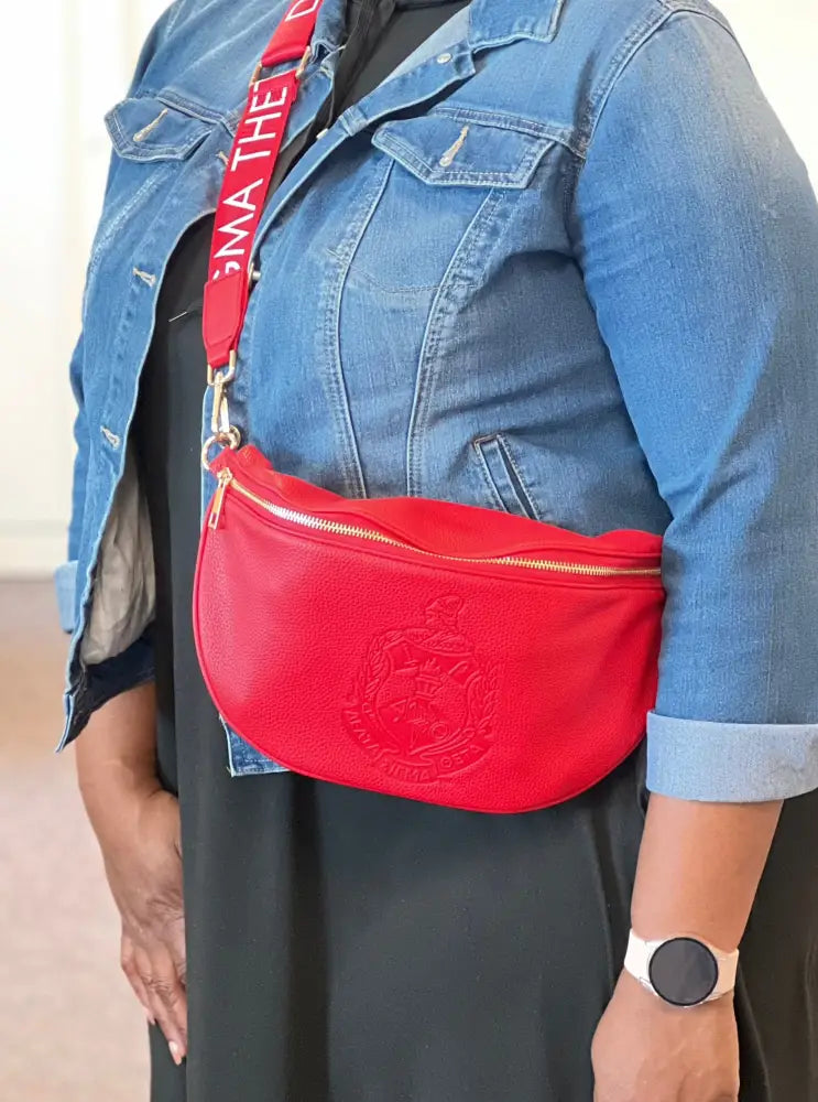 [ Pre-Order: Will Ship By September 30 2024 ] Delta Sigma Theta Oversized Fanny Bag Purses And Tote