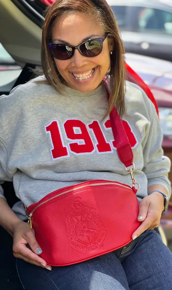 [ Pre-Order: Will Ship By September 30 2024 ] Delta Sigma Theta Oversized Fanny Bag Purses And Tote