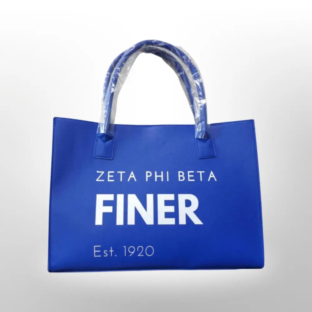 Zeta Phi Beta Blue Tote Bag Purses And Bags