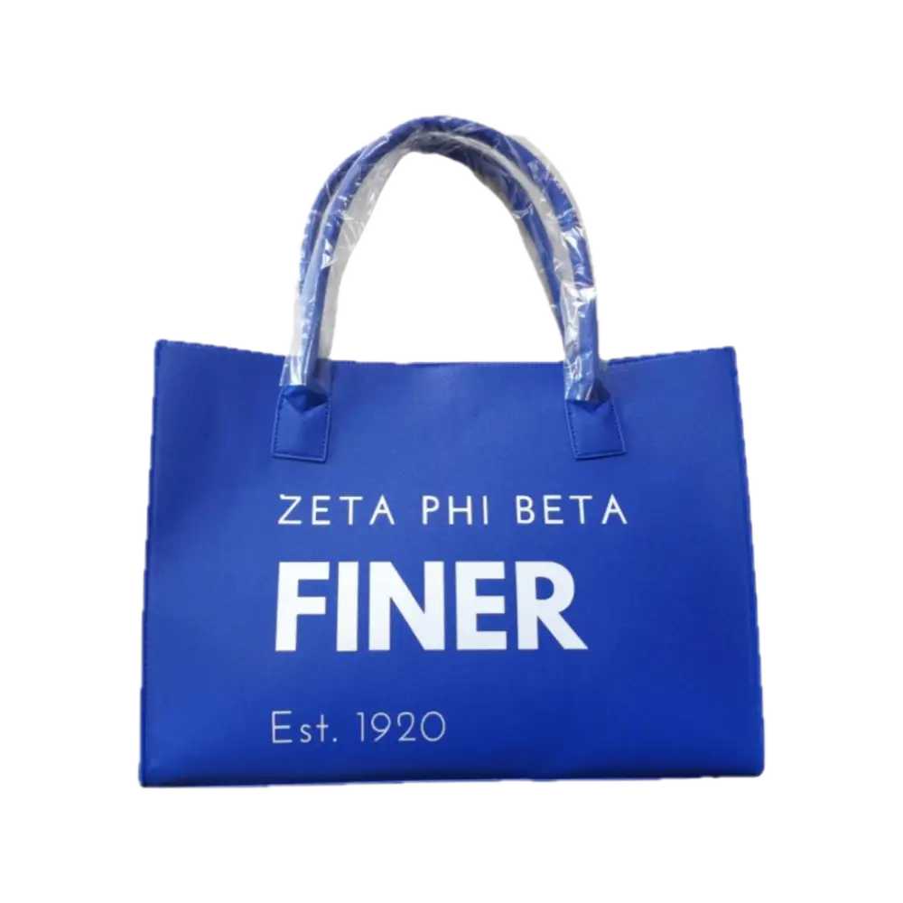 Zeta Phi Beta Blue Tote Bag Purses And Bags