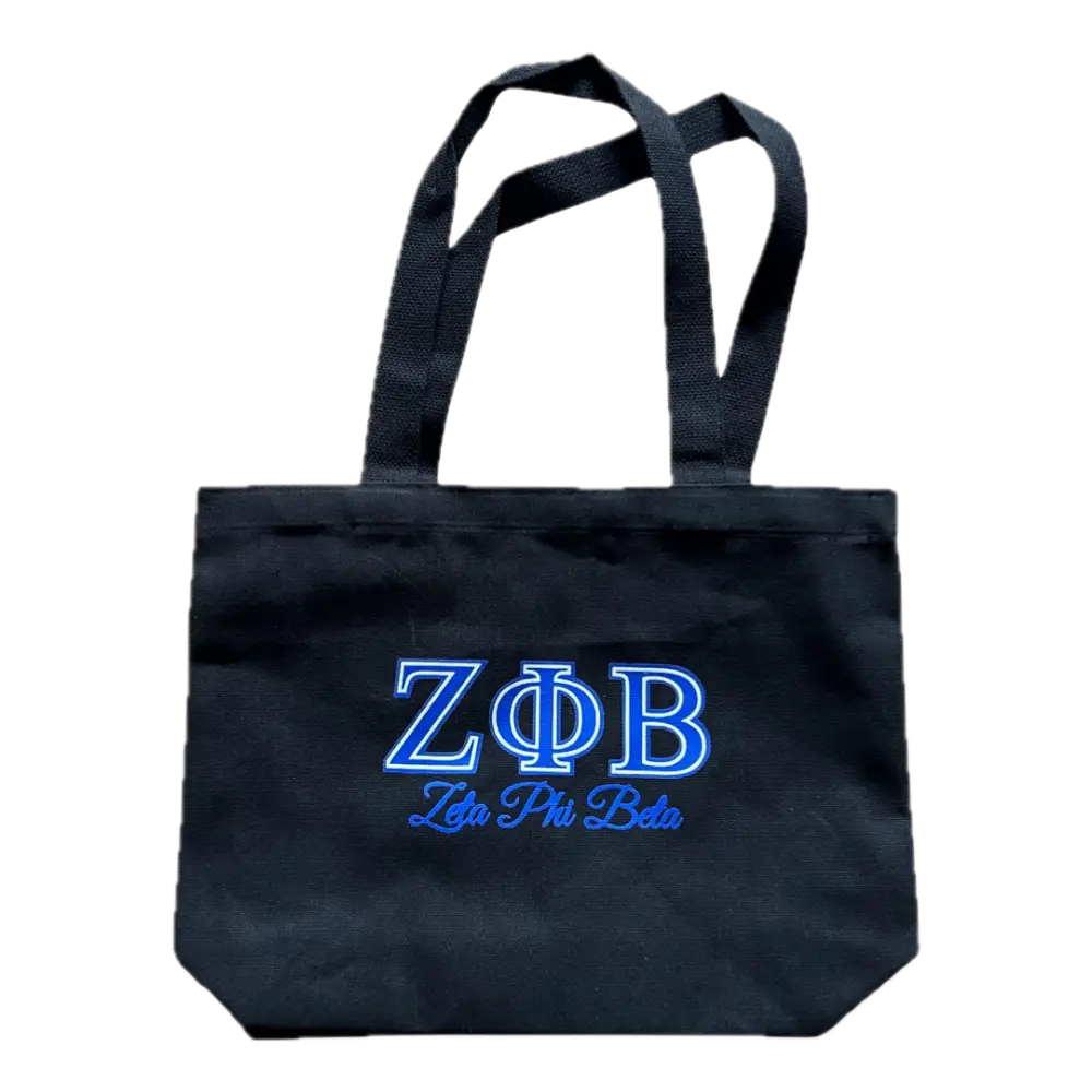 Zeta Phi Beta Canvas Tote Purses And Bags