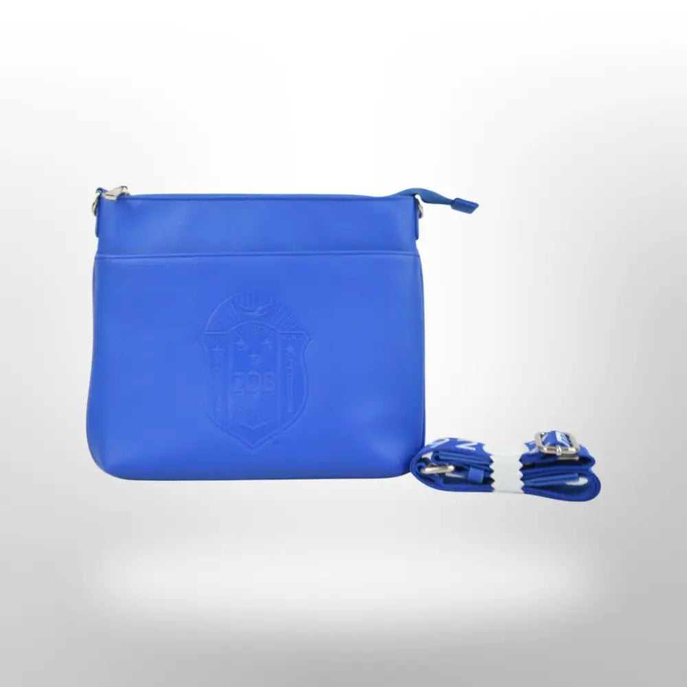 Zeta Phi Beta Crossbody Ii Bag Blue/Crest Purses And Tote Bags