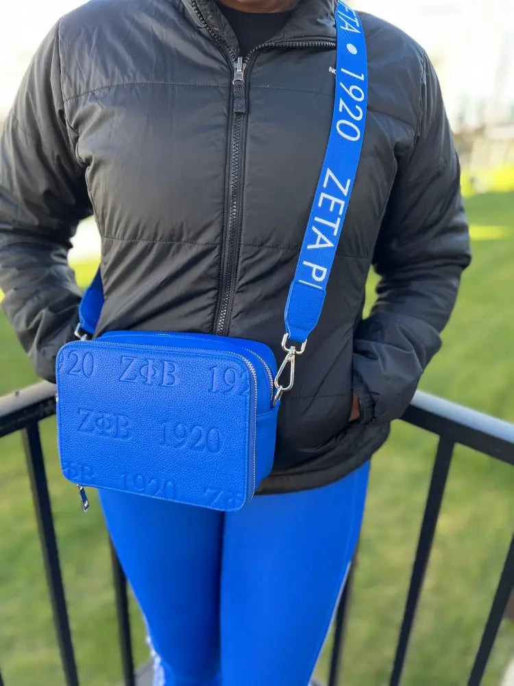 Zeta Phi Beta Logo Crossbody Purses And Tote Bags