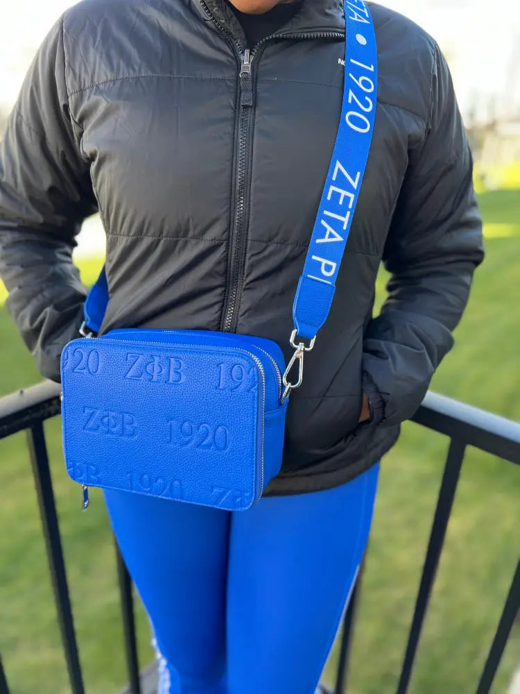 Zeta Phi Beta Logo Crossbody Purses And Tote Bags