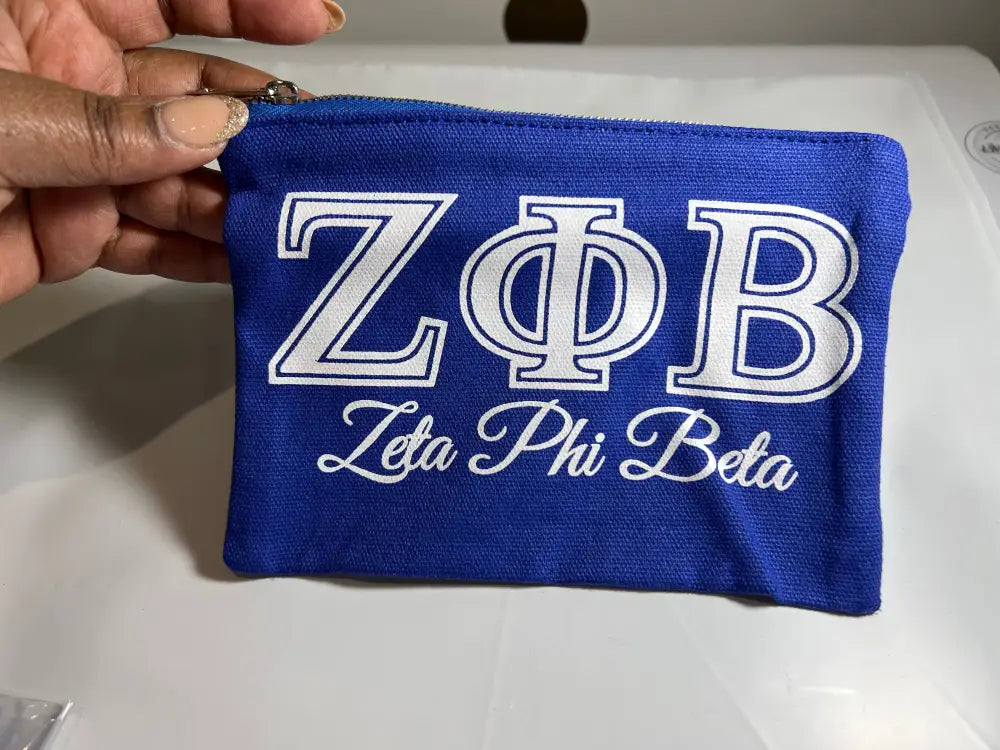 Zeta Phi Beta Makeup Bag Purses And Tote Bags