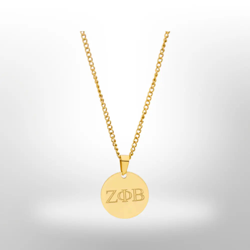 Zeta Phi Beta Necklace Gold Necklaces