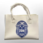 Zeta Phi Beta Tote Bag Ii White / Blue Shield Purses And Bags